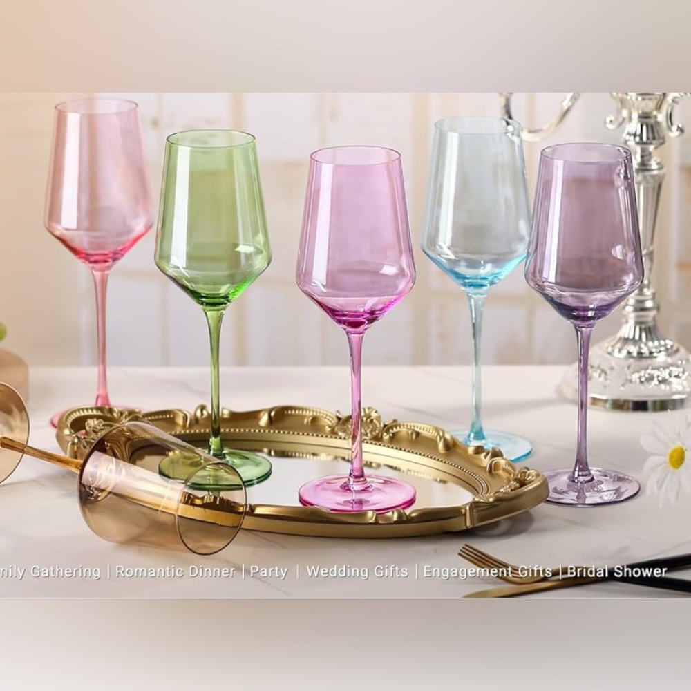 Colored Wine Glasses